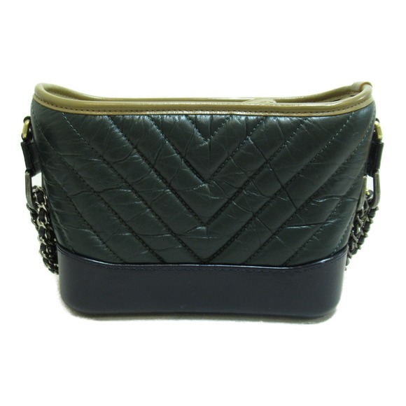 Chanel Chain Bag Shoulder Black Gabriel Green - Picture 1 of 10